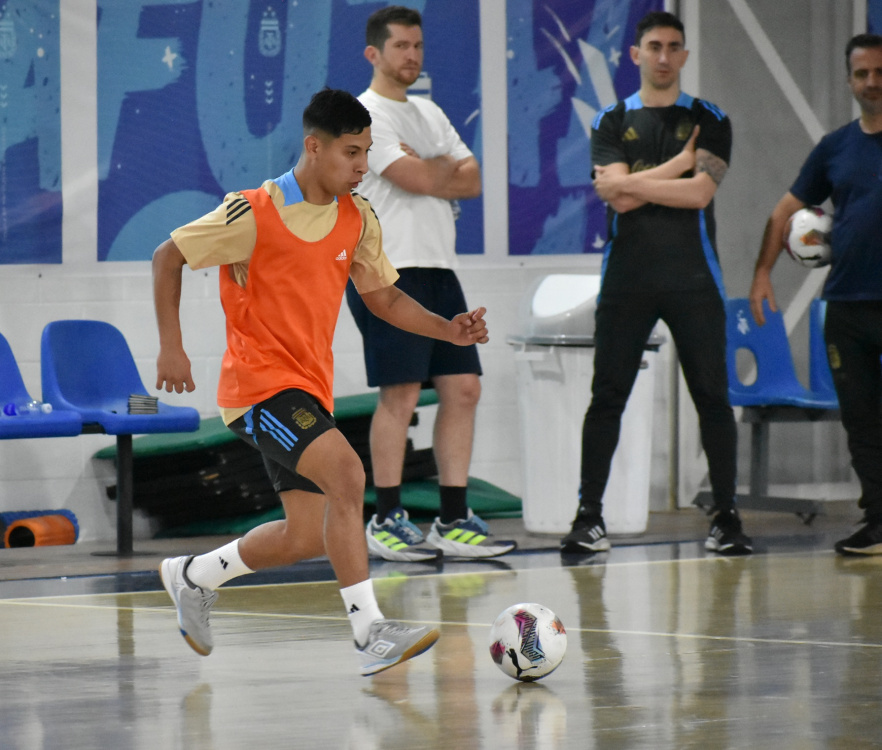 Futsal: entrenamiento matutino para las Selecciones Mayor y Sub 20
