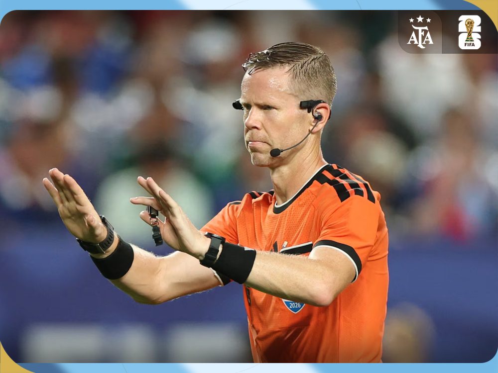 El canadiense Drew Fischer dirigirá Argentina-Cabo Verde por los 16avos de final de la Copa del Mundo 2026