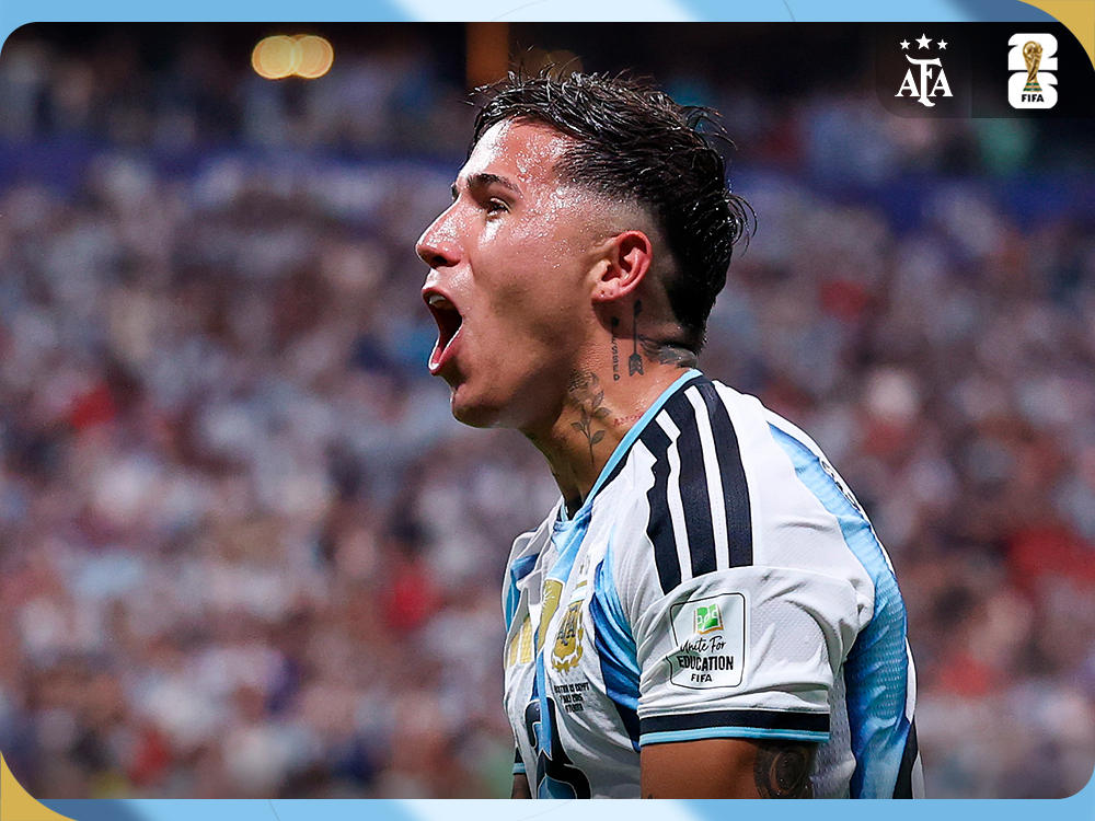 Enzo Fernández marcó el gol 3.000 de la historia de los Mundiales y escribió una página inolvidable para la Argentina