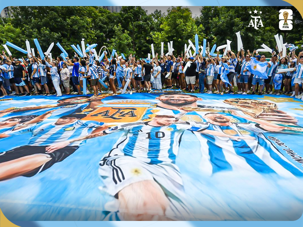 Dallas se tiñe de celeste y blanco: multitudinario banderazo argentino en la previa ante Austria