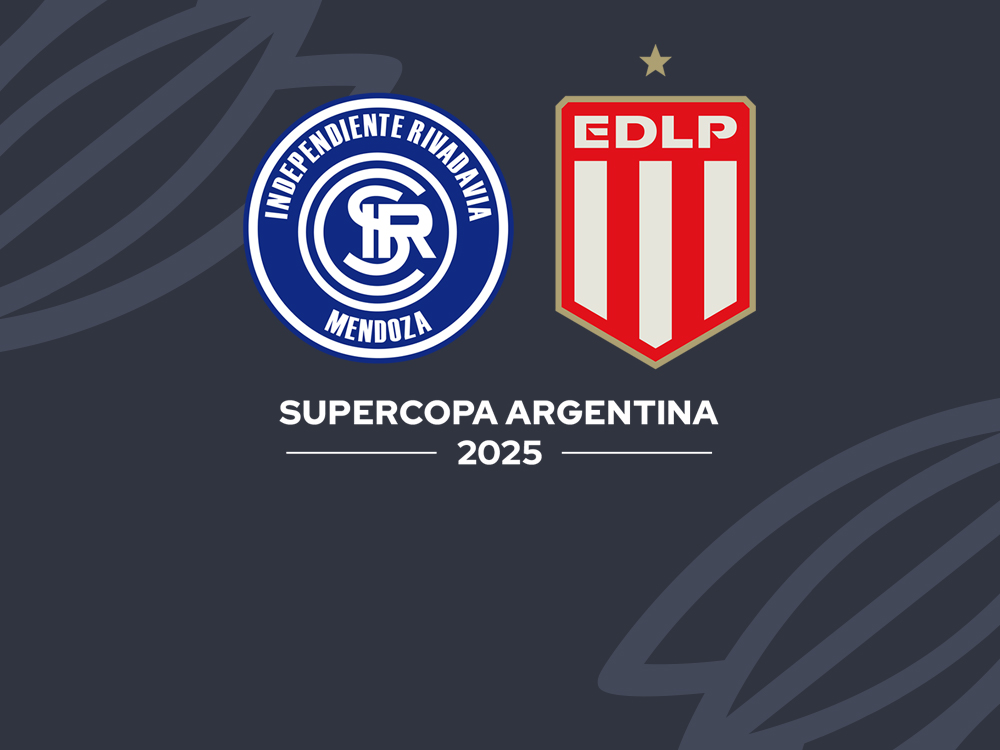 Programación para la Supercopa Argentina 2025 entre Independiente Rivadavia y Estudiantes LP