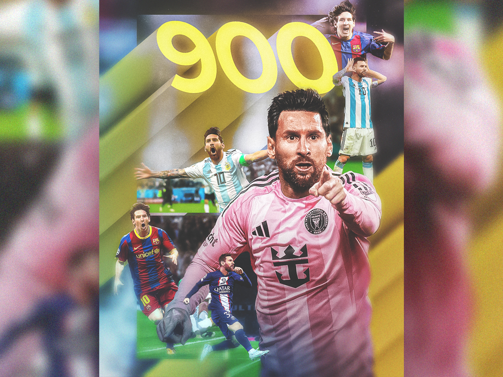 Lionel Messi alcanzó los 900 goles en su carrera profesional