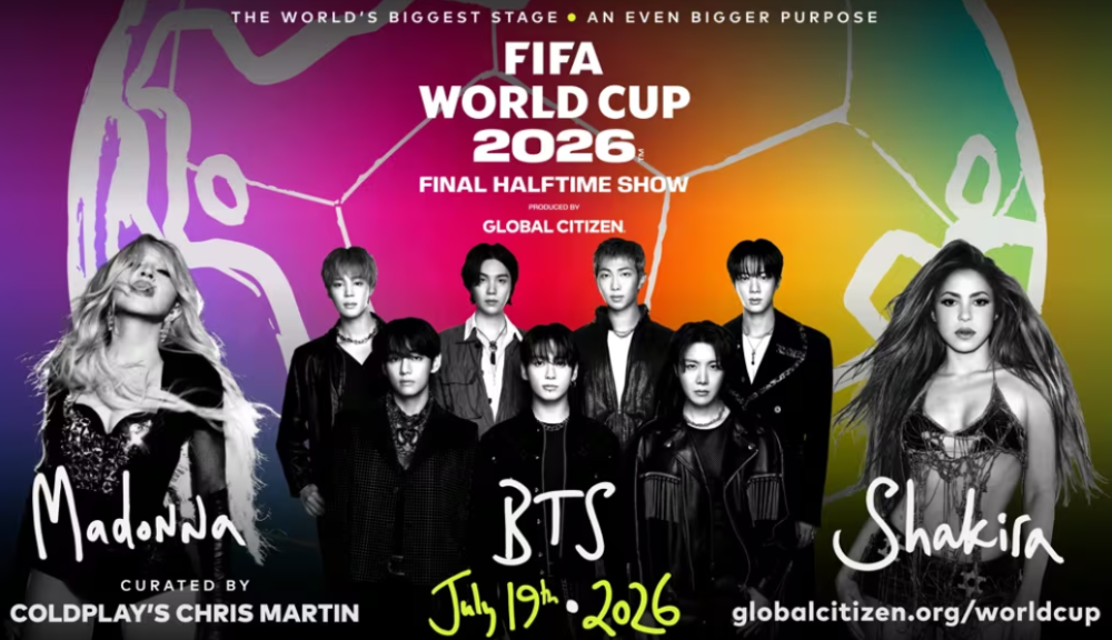 Madonna, Shakira y BTS, protagonistas del histórico show del entretiempo de la final de la Copa del Mundo 2026