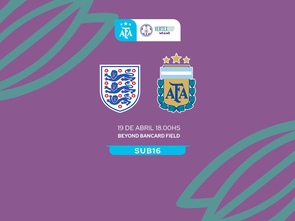 Vertex Cup: la Sub 16 se medirá ante Inglaterra