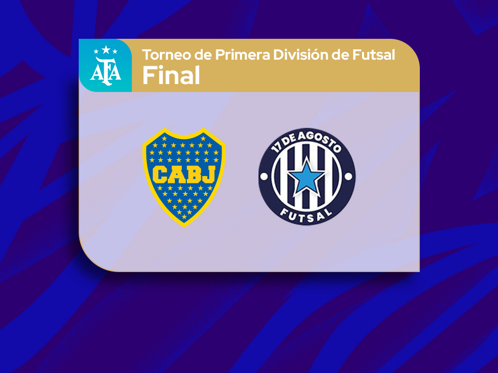 Boca Juniors y 17 de Agosto se enfrentan el sábado para definir el título del Torneo de Futsal de Primera División