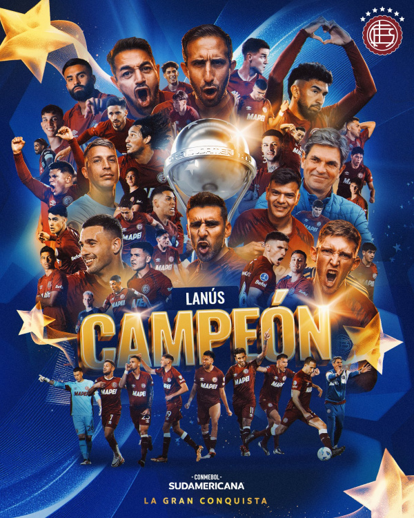 Estadísticas sobre la campaña de Lanús, flamante campeón de la Sudamericana