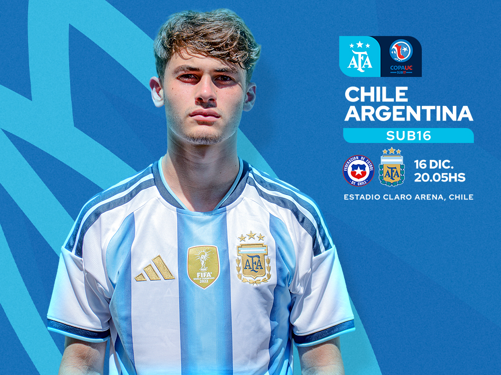 Sub 16: esta noche, Argentina debutará en la Copa UC ante Chile