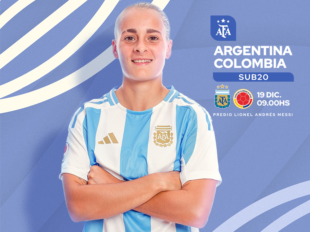 Selección Femenina Sub 20: desde las 9, Argentina se mide ante Colombia en Ezeiza