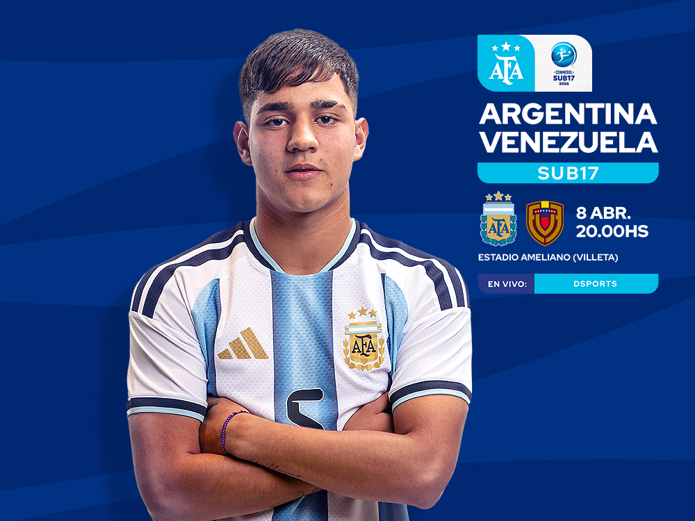 Conmebol Sub 20: desde las 20.00, Argentina se mide ante Venezuela