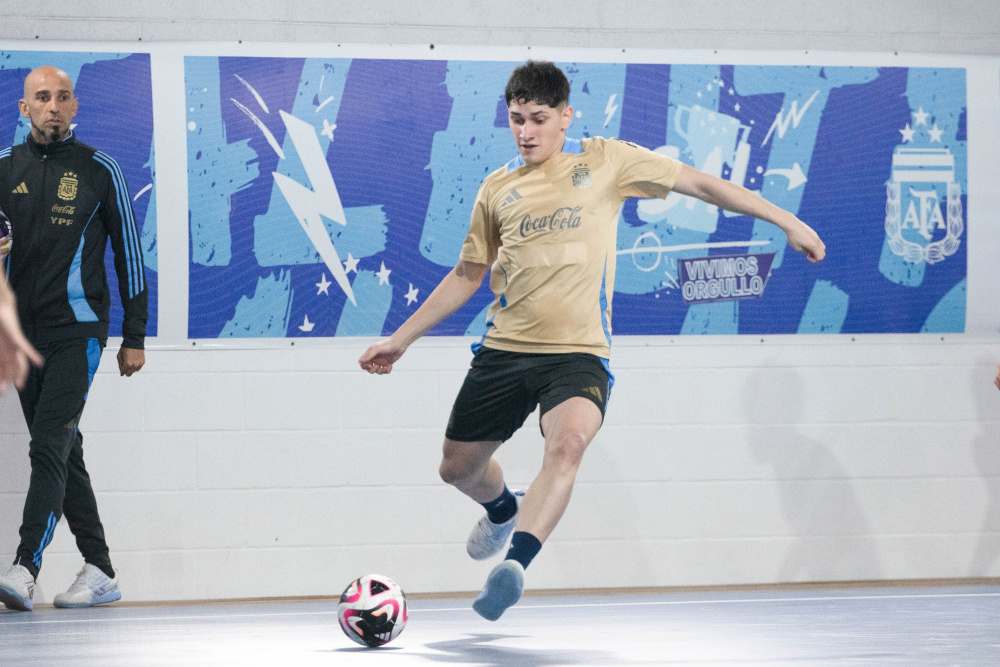 La Selección Sub20 de Futsal entrenó en Ezeiza antes de viajar a Brasil