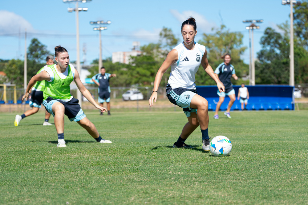 Selección Sub 20 Femenina: entrenamiento previo al partido ante venezuela