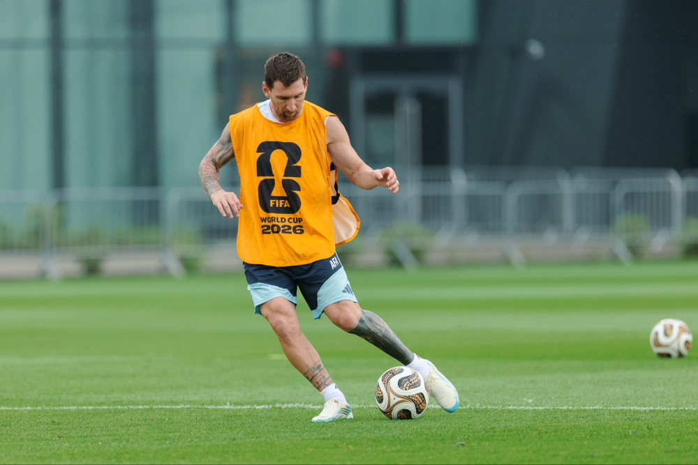 Último entrenamiento de la Copa Mundial