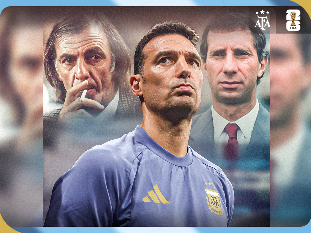 Lionel Scaloni superó a César Luis Menotti y quedó a un paso de alcanzar a Carlos Salvador Bilardo