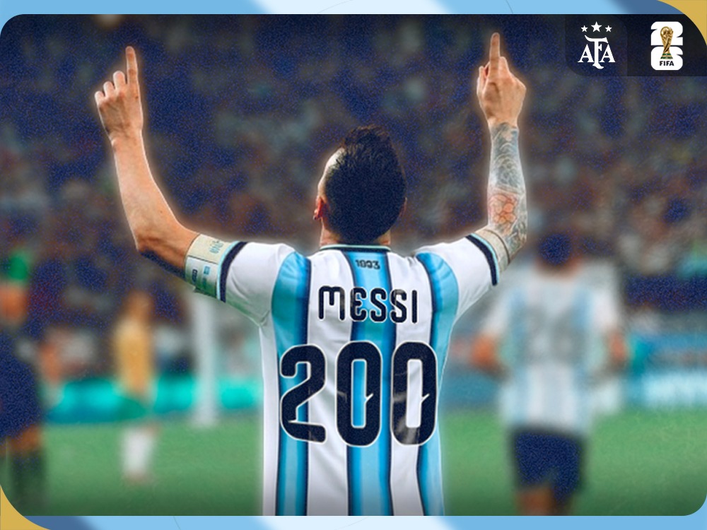 Messi y una cifra imposible: 200 veces Argentina, 200 veces el sueño de todos