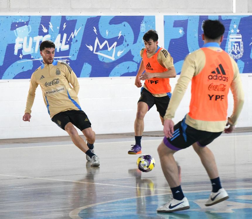 Futsal: entrenamiento matutino de la Selección Mayor