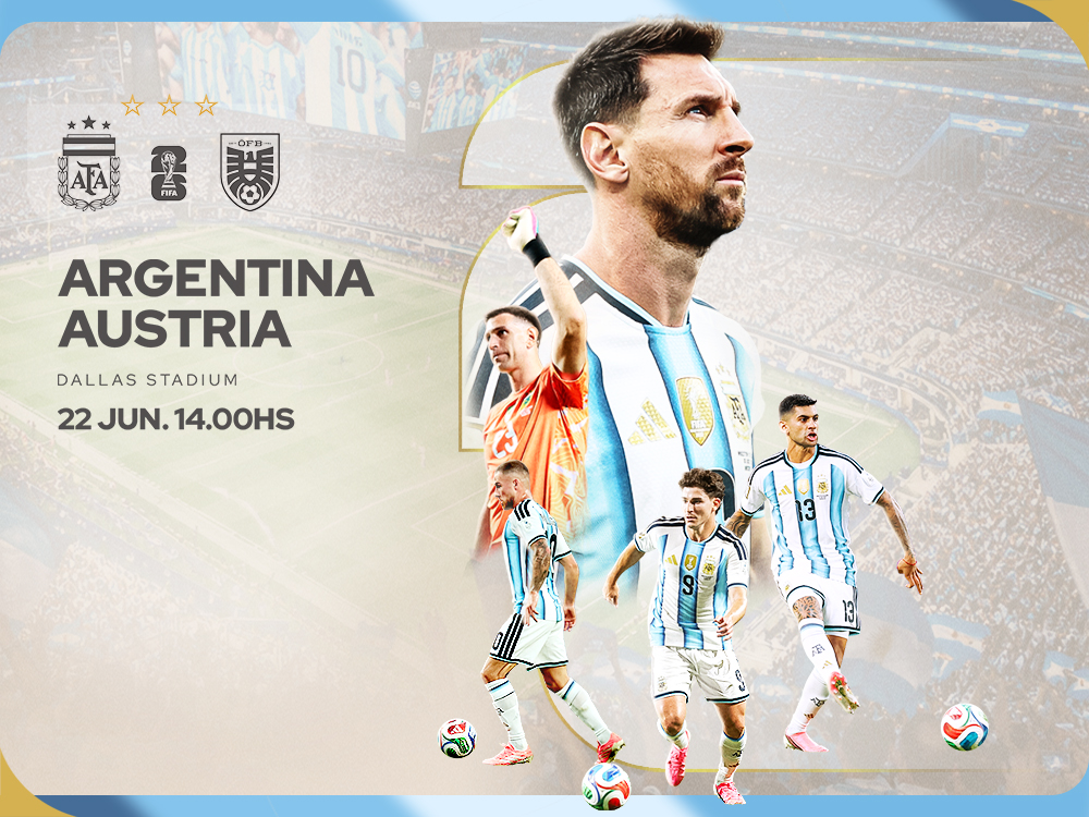La Selección Argentina enfrenta a Austria en la segunda fecha de la Copa del Mundo