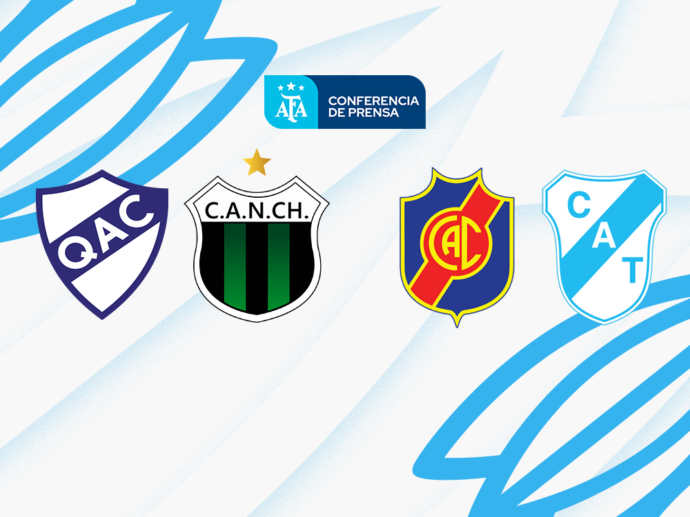 Conferencia de prensa de la prueba piloto con público visitante para los dos partidos de Primera Nacional