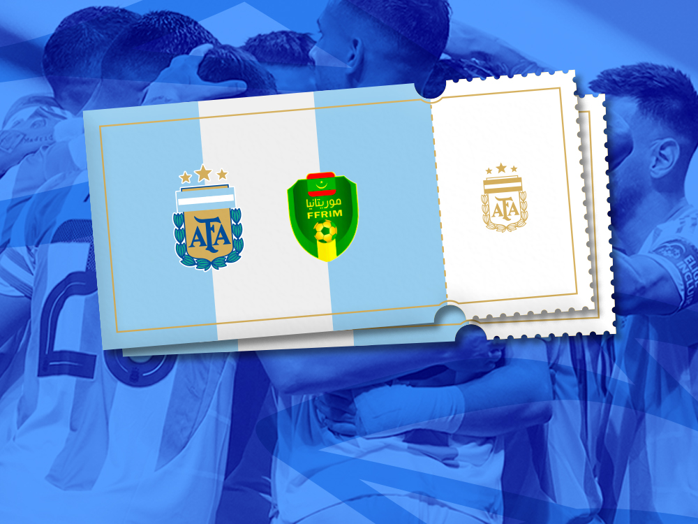 Venta de entradas para el encuentro entre Argentina y Mauritania