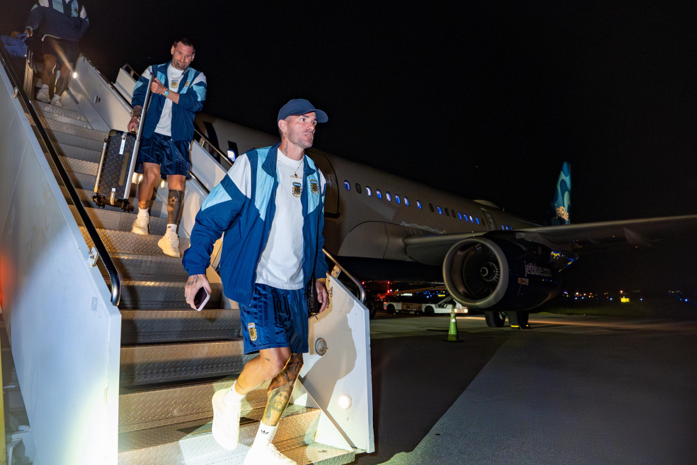 La Selección Argentina llegó a Miami