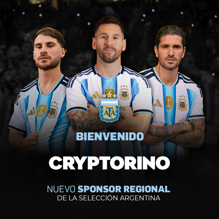 La Asociación del Fútbol Argentino expande su presencia en Europa con un nuevo Patrocinio Regional, Cryptorino, de cara a la Copa Mundial 2026