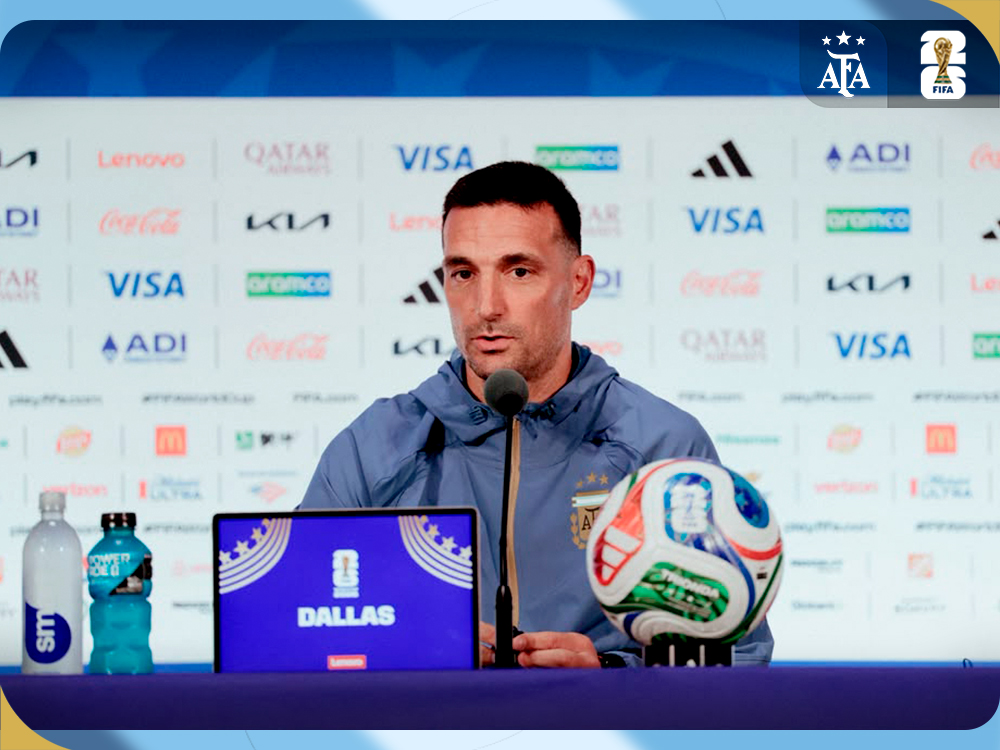 Conferencia de prensa de Lionel Scaloni y Nicolás Tagliafico