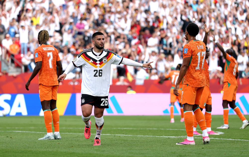 Alemania reaccionó sobre el final y venció 2-1 a Costa de Marfil