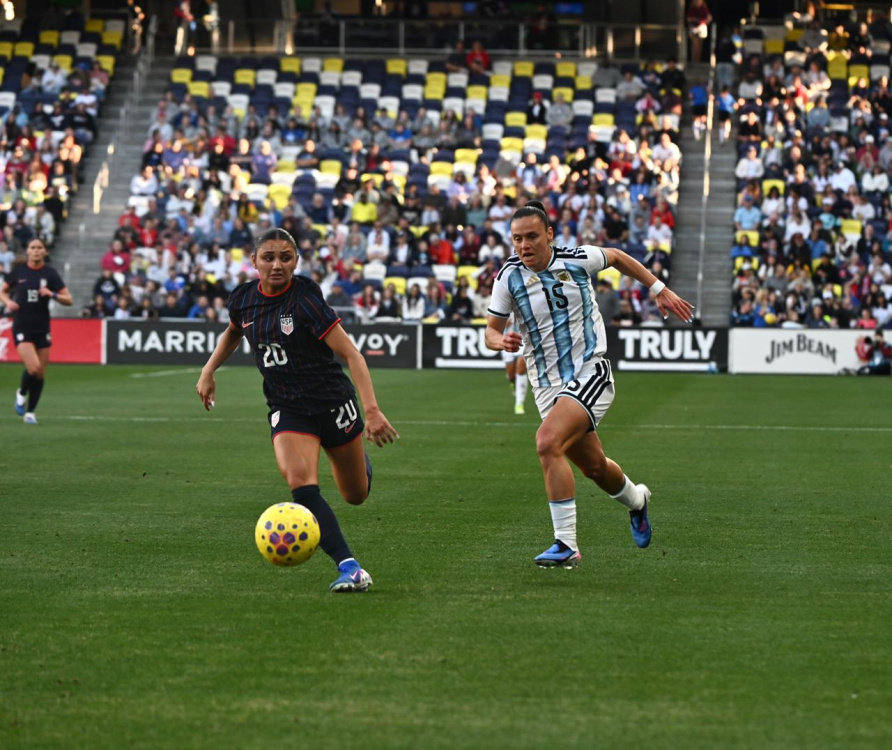 Argentina perdió ante Estados Unidos 2 - 0 por la She Believes Cup