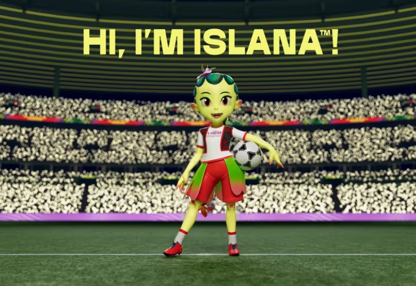 Islana será la mascota oficial de la Copa Mundial Femenina Sub-20 2026