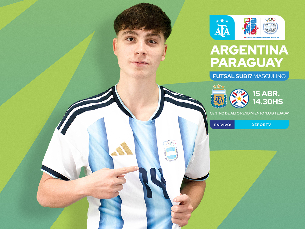 La Selección Sub17 de Futsal enfrenta a Paraguay por la clasificación a la final