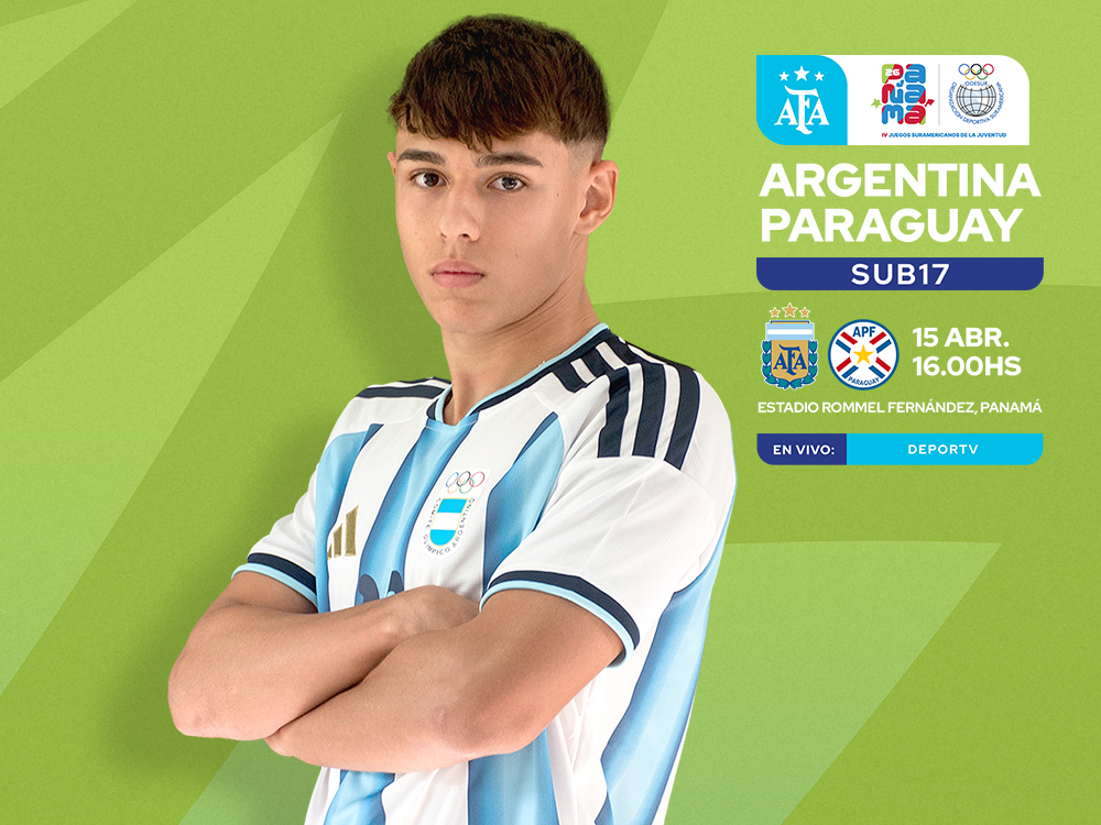 La Selección Sub17 de Fútbol enfrenta a Paraguay en busca de la clasificación