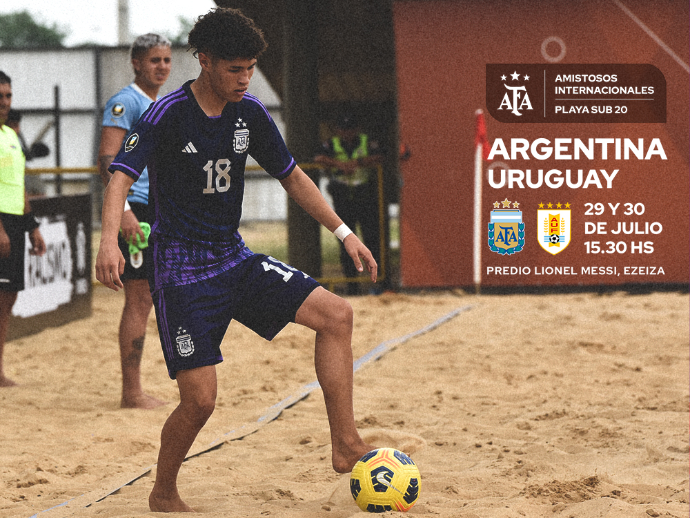 La Selección Sub20 de Fútbol Playa jugará dos amistosos con la Selección de Uruguay