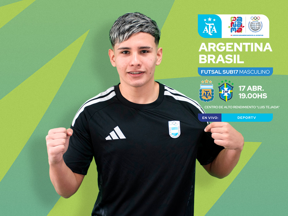 La Selecciones Sub17 de Futsal de Argentina y Brasil se enfrentan en la final de los Juegos de ODESUR