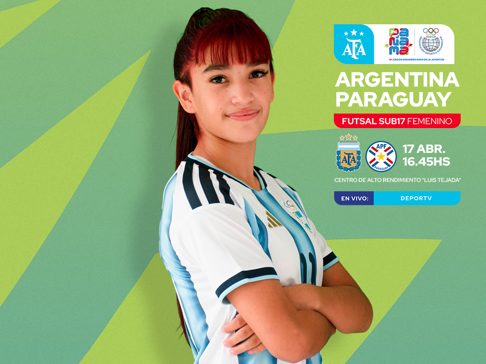 La Selección Femenina de Futsal enfrenta esta tarde a Paraguay por la medalla de oro