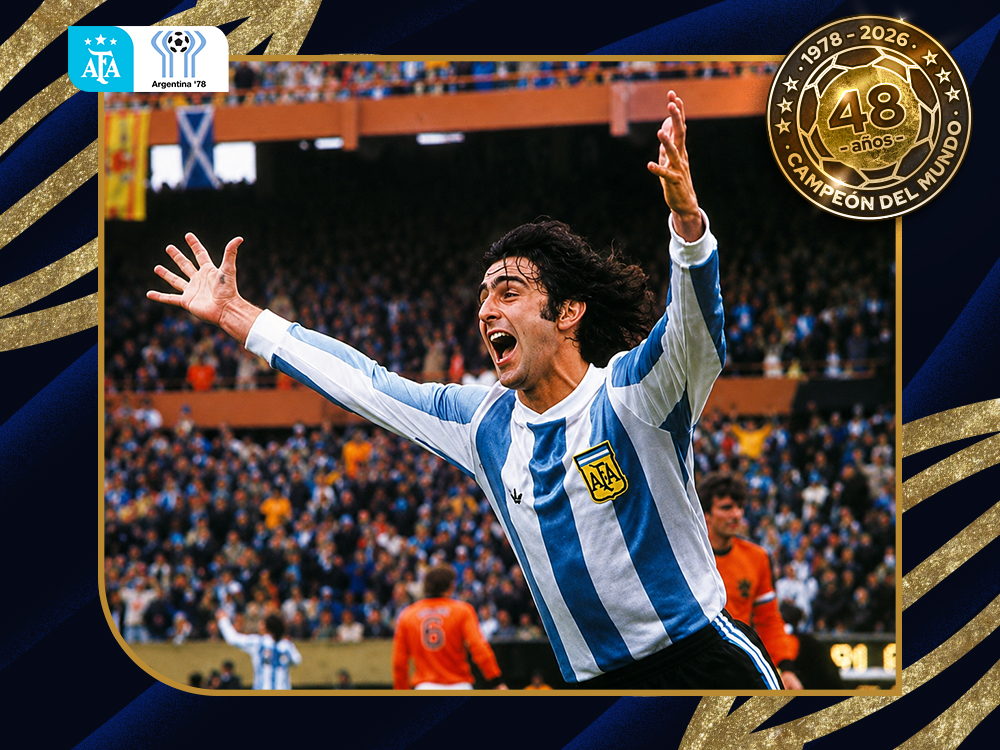 Mario Kempes, símbolo del Mundial 1978