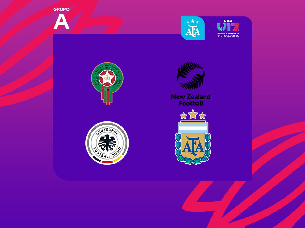 Copa Mundial Femenina Sub 17: Argentina competirá con Marruecos, Nueva Zelanda y Alemania