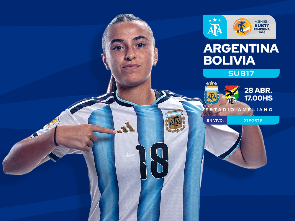 Selección Femenina Sub 17: desde las 17, Argentina enfrenta a Bolivia