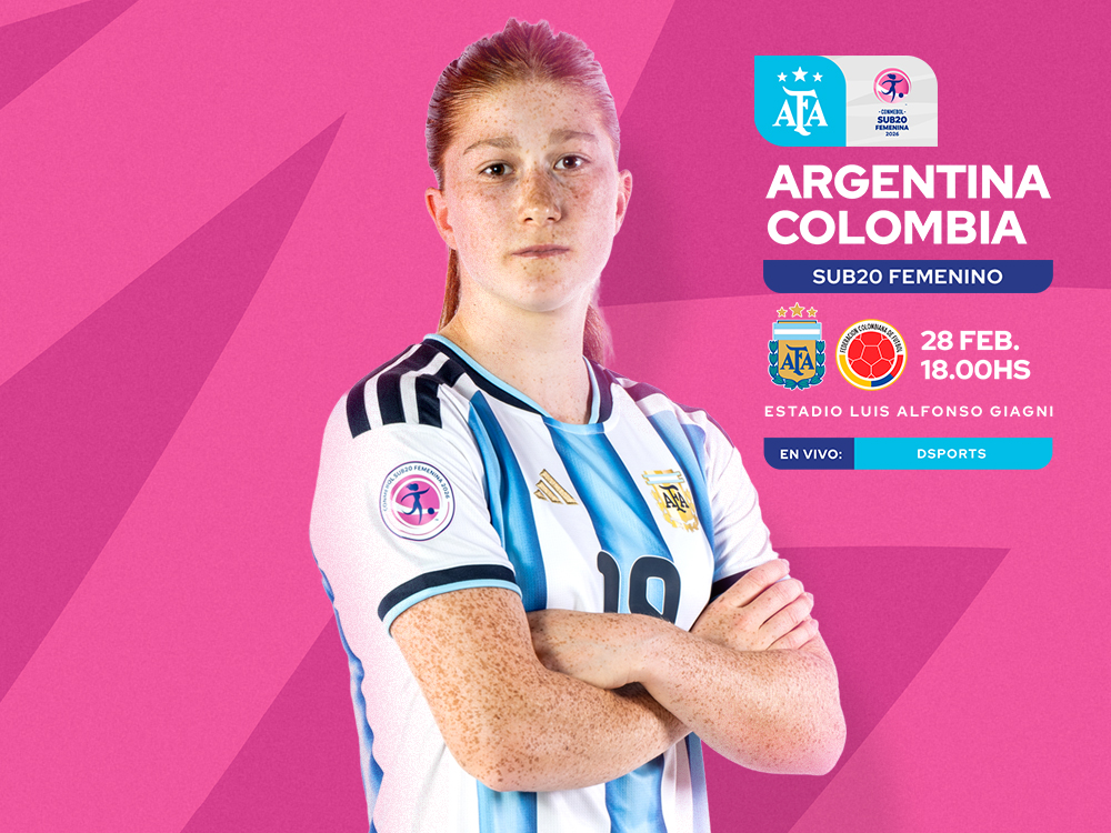 Selección Femenina Sub 20: desde las 18, Argentina se mide ante Colombia