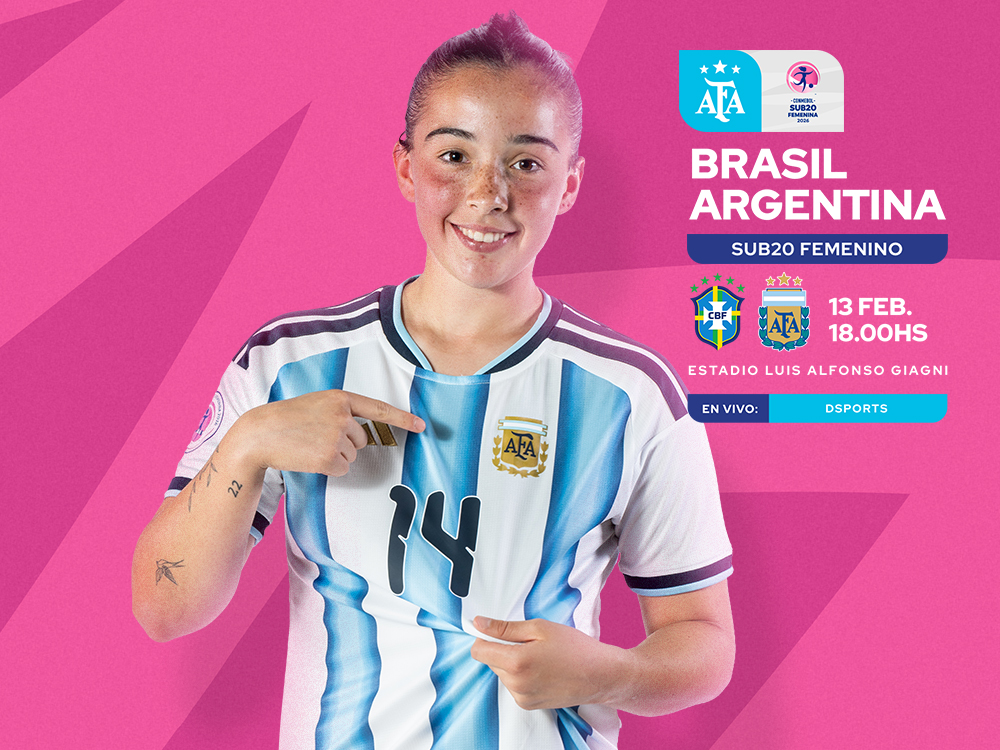 Selección Femenina Sub 20: desde las 18, Argentina cierra la fase de grupos ante Brasil