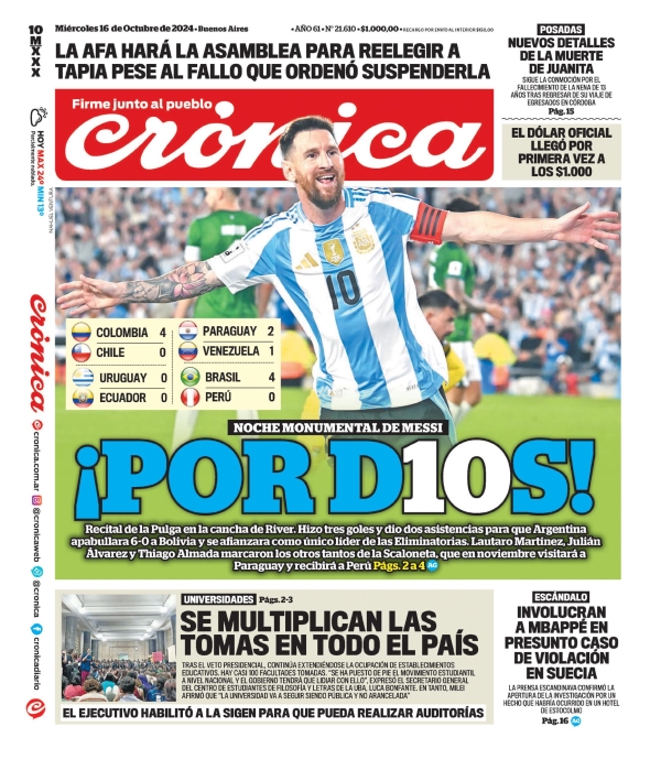 Las tapas de la gran victoria: así reflejaron los diarios el triunfazo argentino