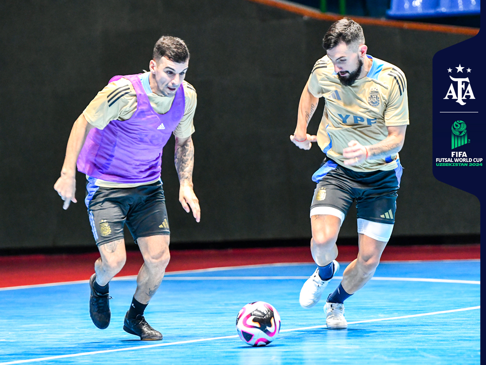La Selección de Futsal trabajó en doble turno en el segundo día de preparación para el partido con Croacia