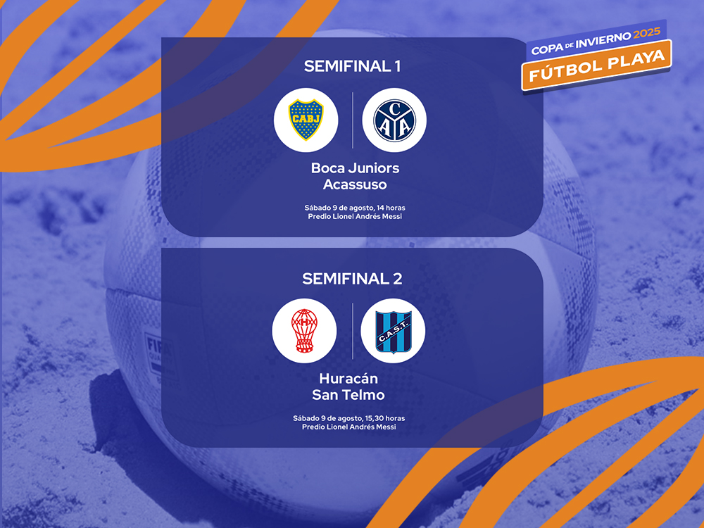 Boca - Acassuso y Huracán – San Telmo se enfrentan esta tarde para definir a los finalistas de la Copa de Invierno 2025
