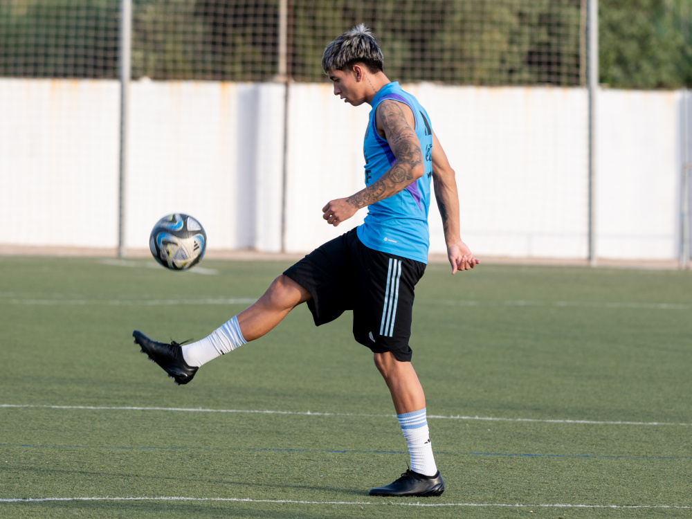 La Selección Sub 20 trabajó de cara a la final de mañana ante Uruguay