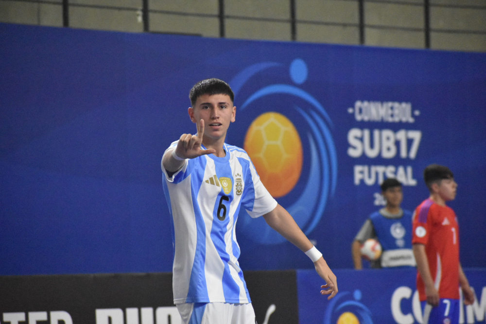 Sudamericano Sub 17 de Futsal: Argentina vencíó 4-2 a Chile en su debut en el certamen
