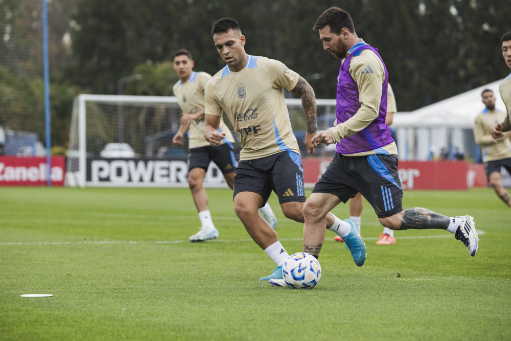 Actividad vespertina en el predio de Ezeiza
