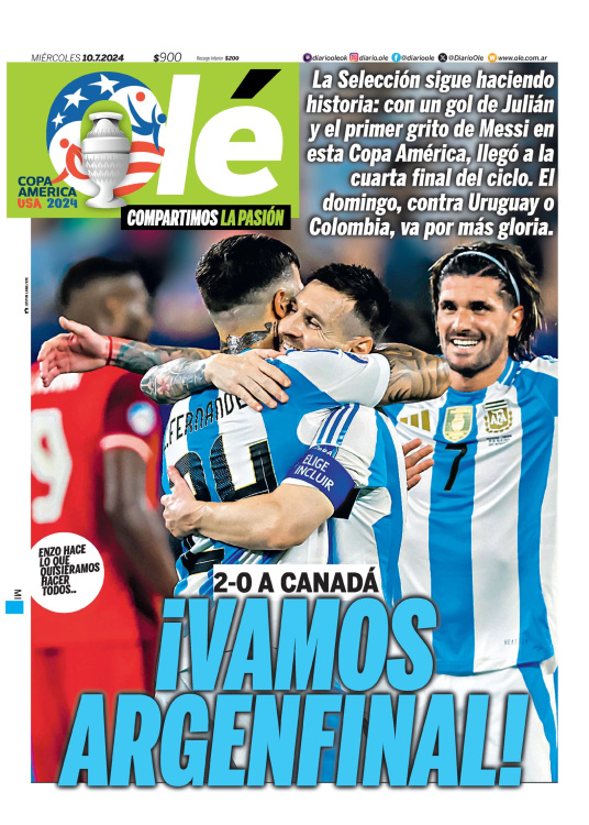 Las tapas de la gran victoria: así reflejaron los diarios el triunfazo argentino