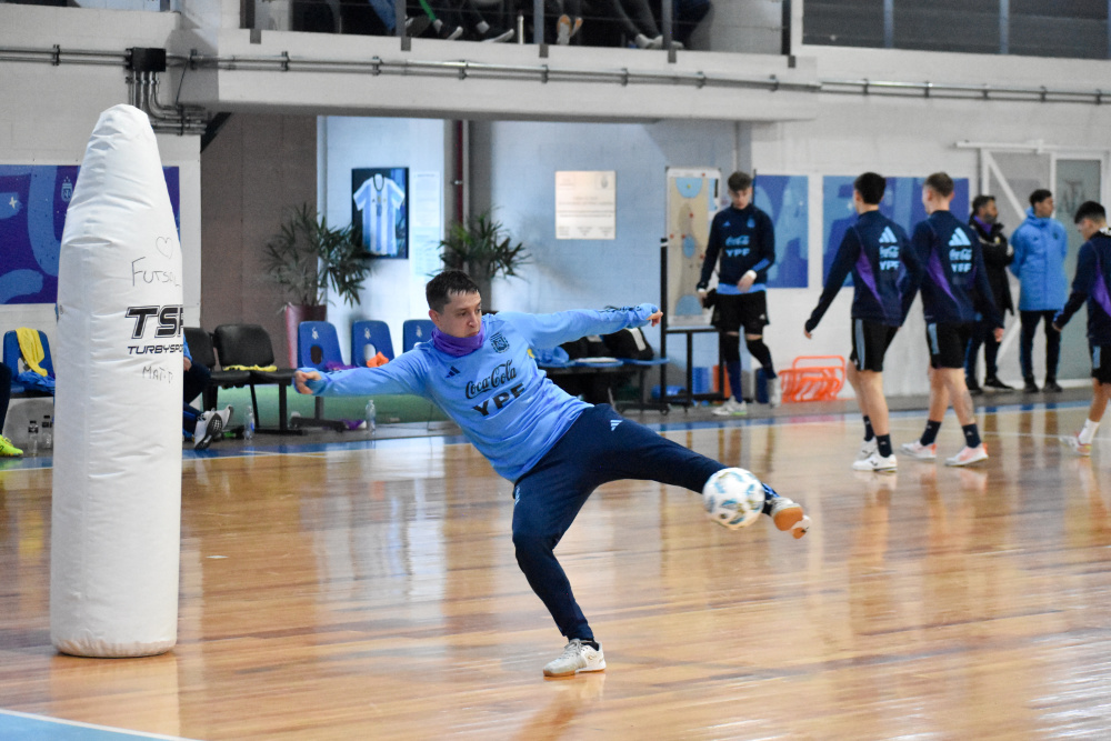 Futsal: la preselección mundialista se entrenó por la mañana