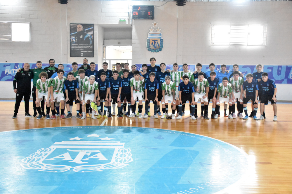 Futsal: ensayo formal entre la Sub 17 y el Club Pinocho