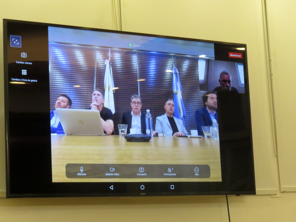 Reunión técnica para la final del Reducido entre Gimnasia de Mendoza y San Martín de San Juan