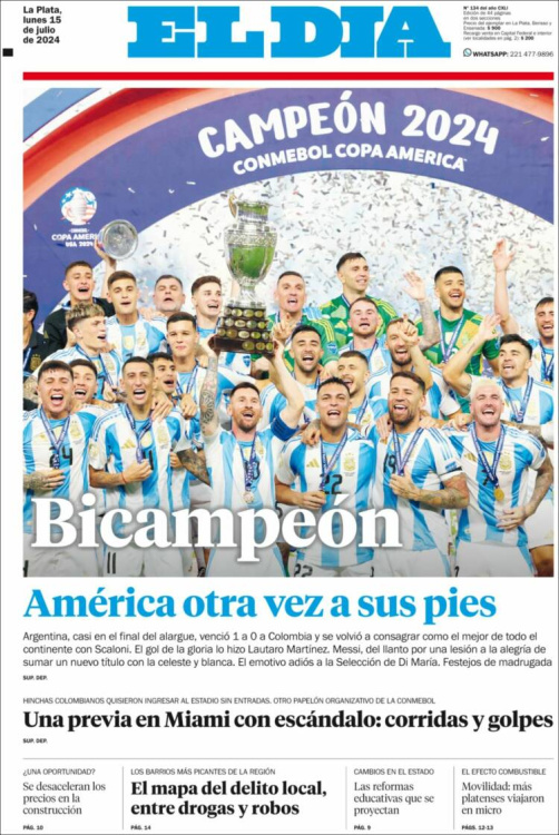Las tapas de un nuevo título: así reflejaron los diarios el campeonato argentino